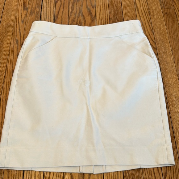 J. Crew Cream pencil skirt with pockets - Picture 1 of 8